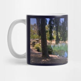 Southern California desert pond oasis Mug